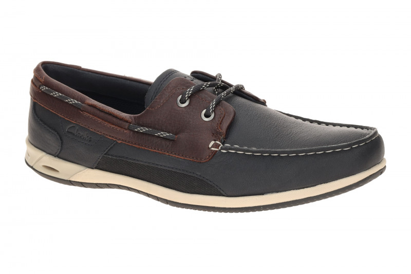 Clarks Orson Sail Schuhe blau Herren Bootsschuhe 26186198