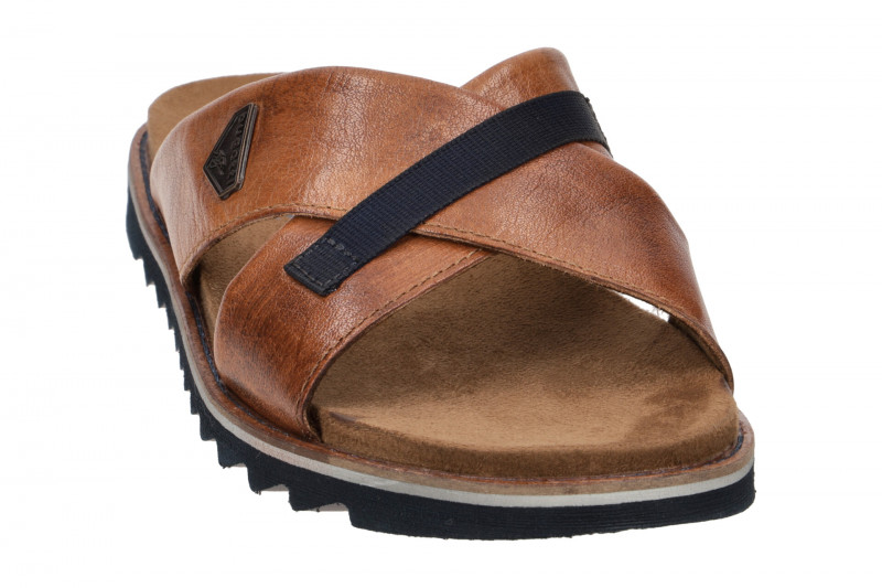 bugatti Limon Pantolette braun cognac 73988