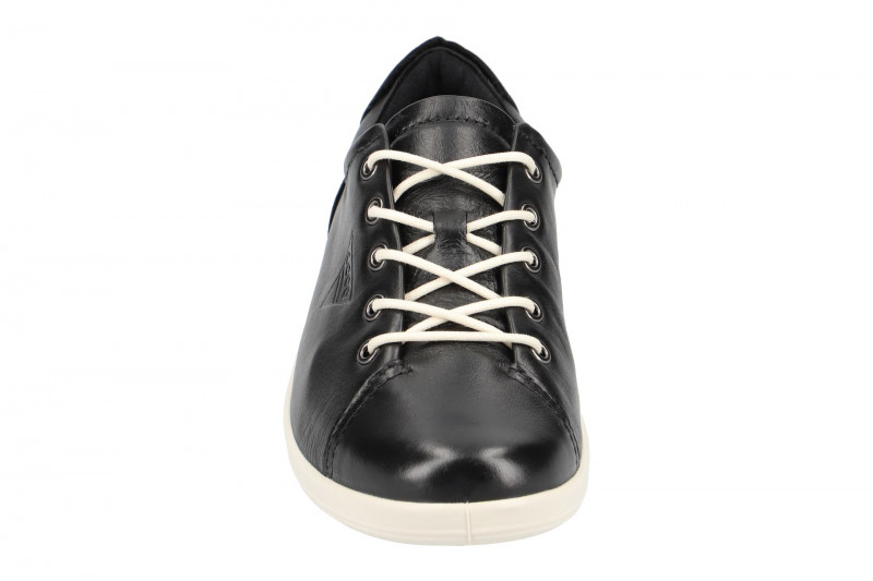 Ecco Soft 2 Schuhe schwarz weiß 20650301001