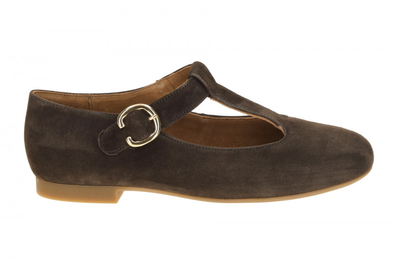 Paul Green Slipper Mary Jane braun T-Steg 1203