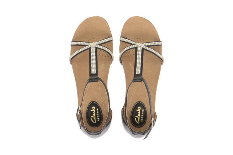 Clarks Raffi Star Sandale schwarz