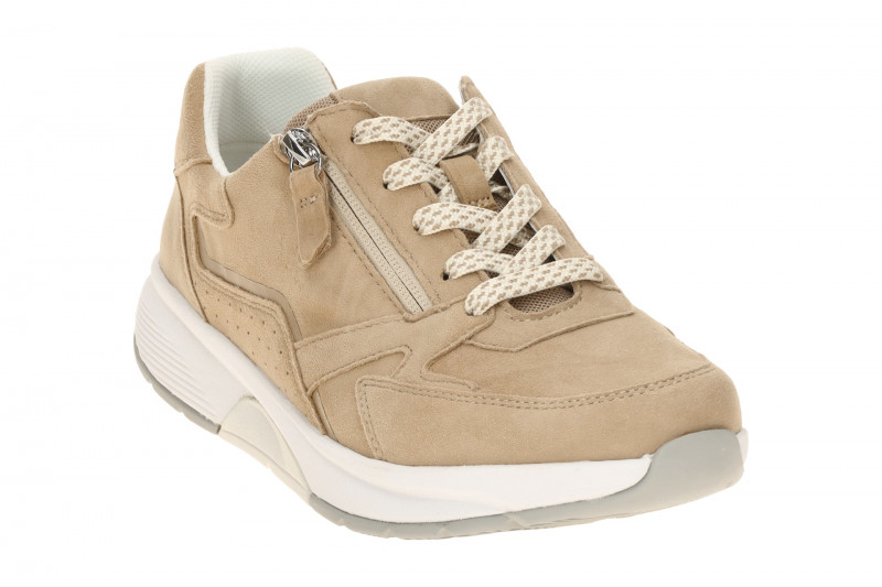 Gabor RollingSoft Schuhe beige sand Samt 86.878.30