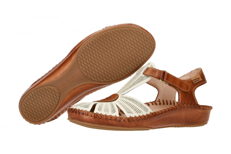 Pikolinos Vallarta Sandale weiß braun 655-0575