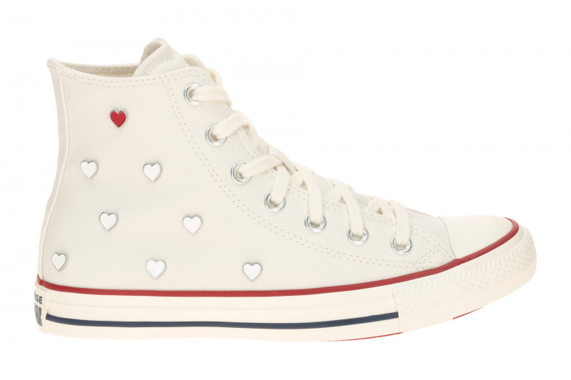 Converse Schuhe Chuck Taylor All Star Hi weiß creme Herzen