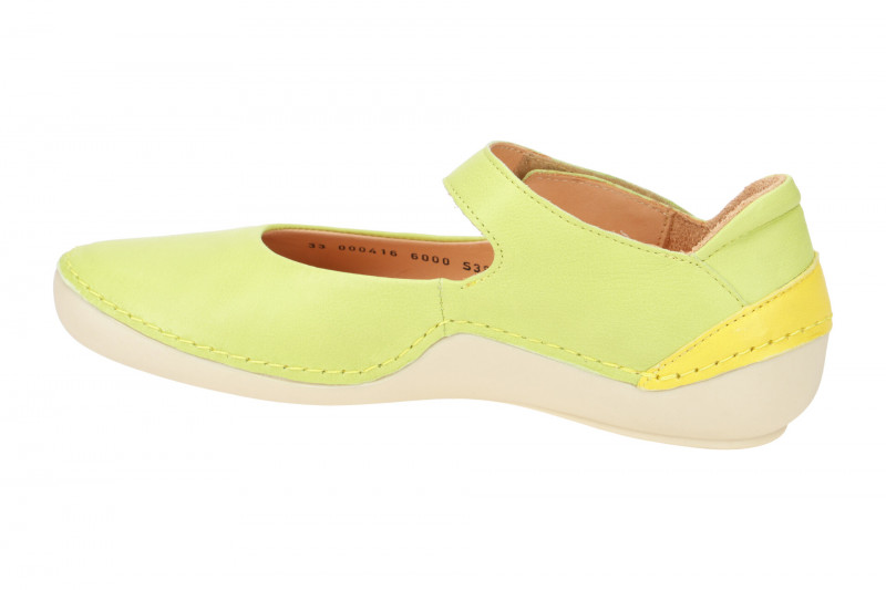 Think Kapsl Ballerina grün gelb Mary-Jane 416