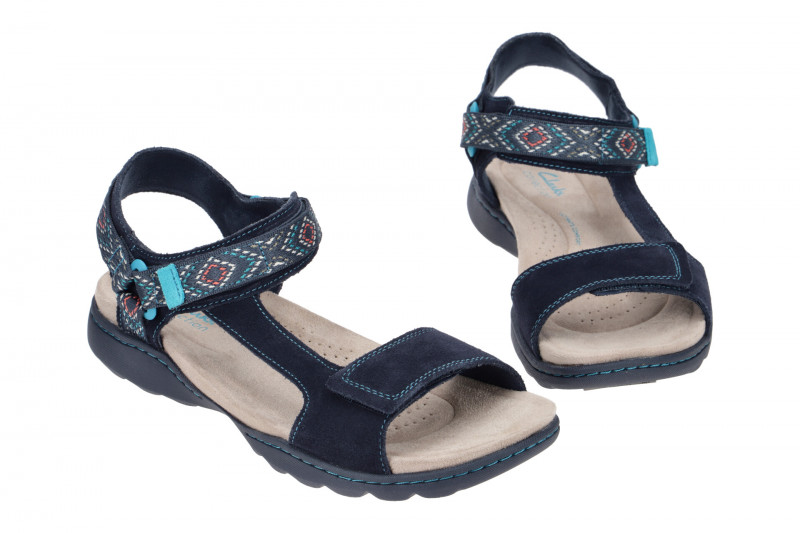 Clarks Amanda Step Sandale blau 26165095