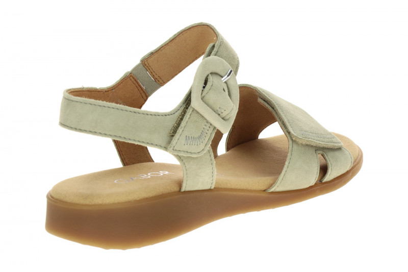 Gabor Sandale schilf grün Velour 82.802.11