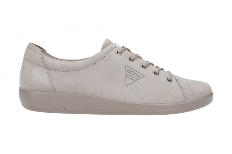 Ecco Soft 2 Schuhe grau Nubuck