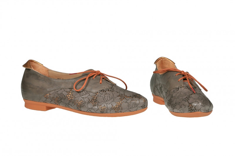 Think Barca Schuhe in dunkelgrau orange