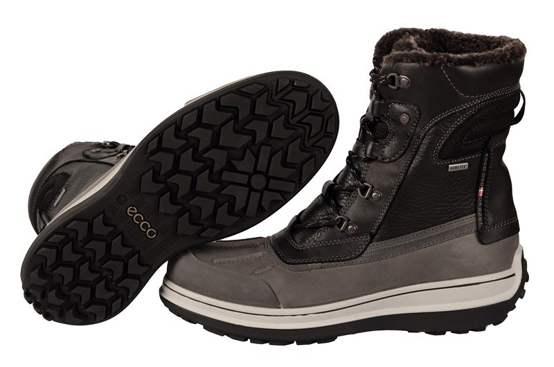 Ecco Roxton Stiefel grau schwarz Gore-Tex