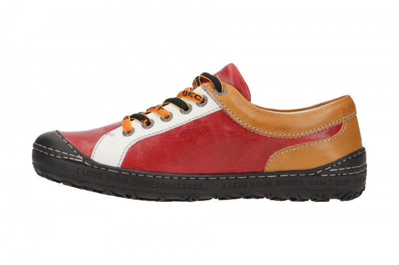 Eject Dass Schuhe rot weiß braun 15736