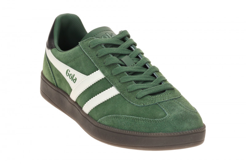 Gola Viper Schuhe Sneakers grün weiß Herren Velour CMB735