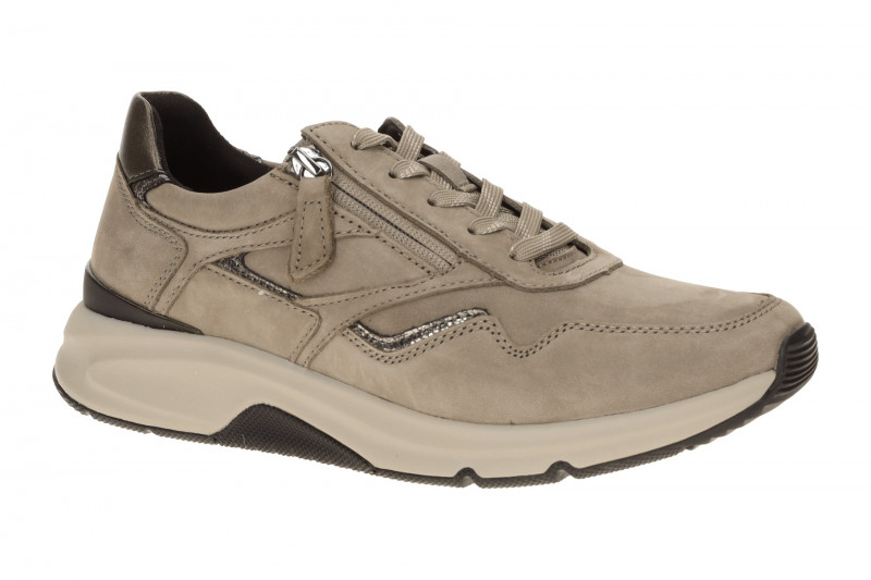 Gabor RollingSoft Schuhe grau fango Nubuck 0103.01.004