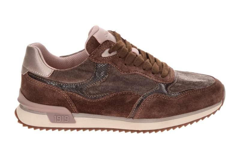 Gabor Schuhe Retro Sneakers braun Velour Samt 6002.03.003