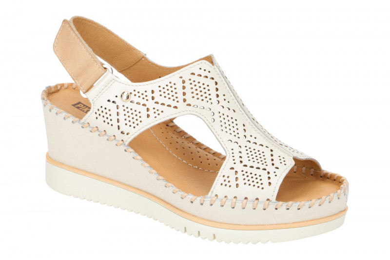 Pikolinos Aguadulce Plateau Keil Sandale weiß W3Z-1775C1