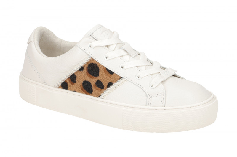 UGG Dinale Cheetah Print Schuhe Sneakers weiß 1131272