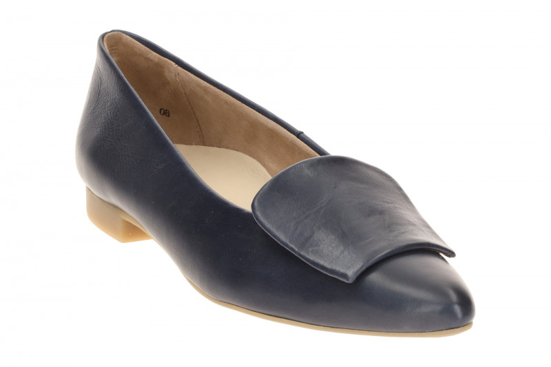 Paul Green Ballerinas blau ocean Leder-Kappe 3792