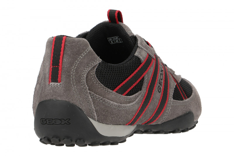 Geox Snake Schuhe grau rot U2207S
