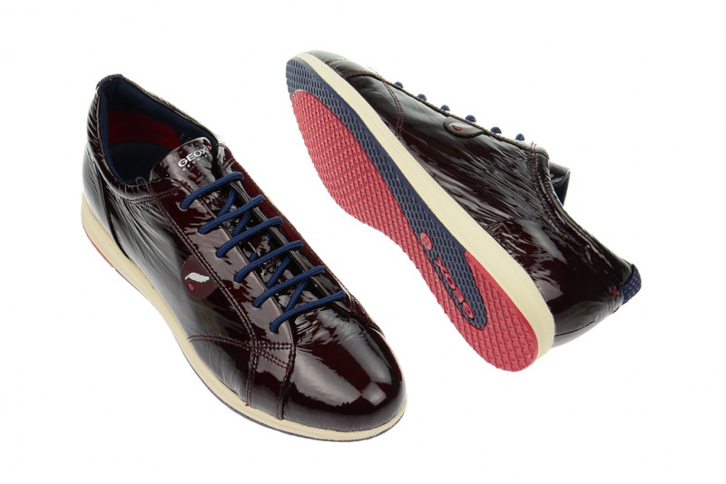 Geox Avery Schuhe rot bordo lack D44H5B
