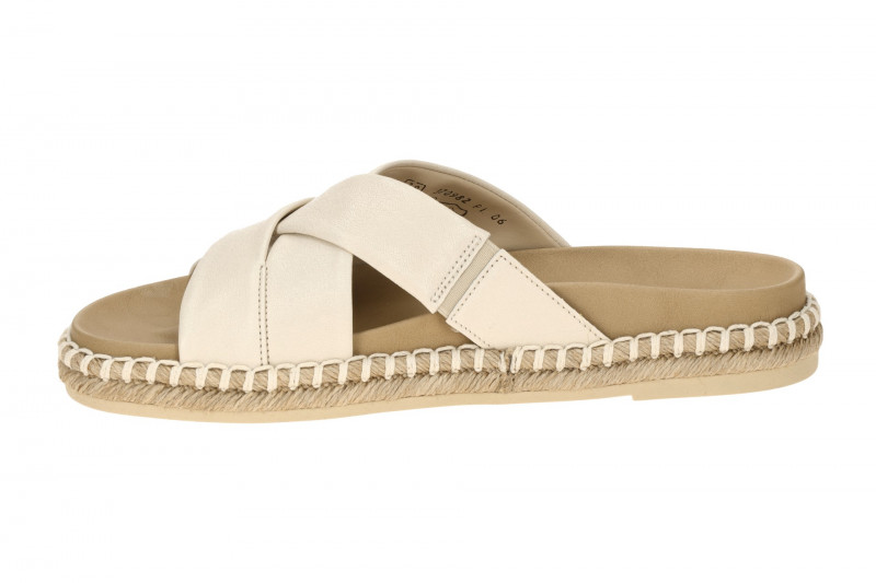 Gabor Pantolette weiß panna Nappa Kreuzriemen 83.780.22