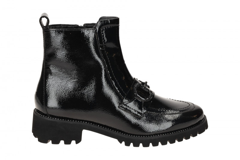 ARA Kent Stiefelette Ankle Boots schwarz Lack Strass 12-31239