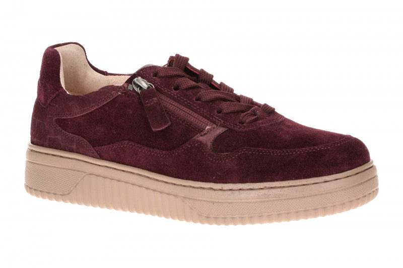 Gabor Comfort Sneakers rot berry Kroko K-Weite 6016.01