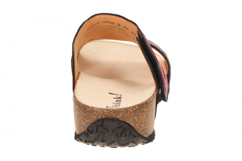 Think Mizzi Pantoletten schwarz bunt Oval 1283