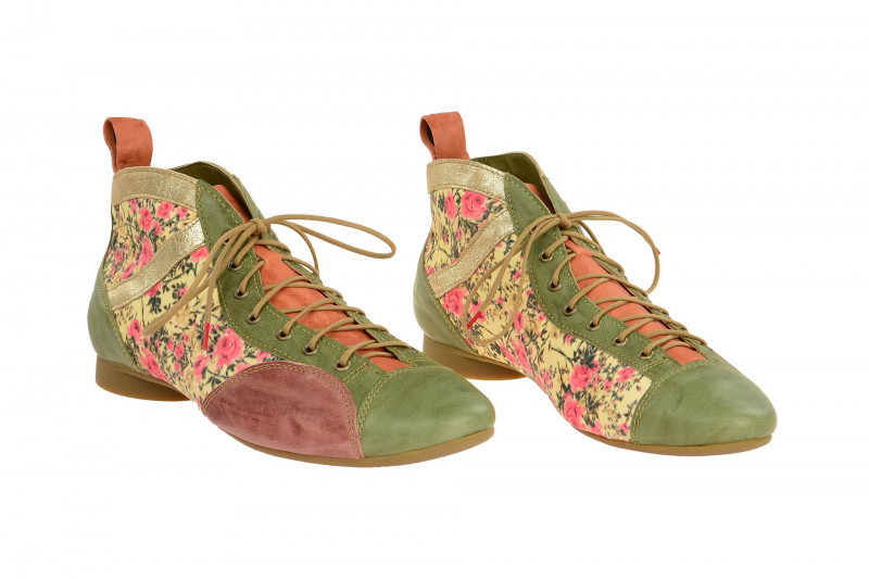 Think Guad Stiefelette grün oliv kombi