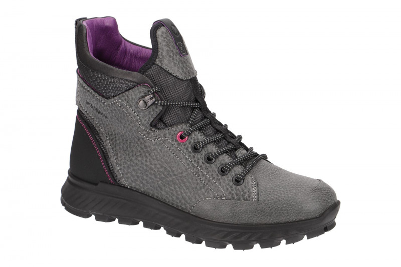 Ecco ExoStrike Damen Stiefel schwarz grau