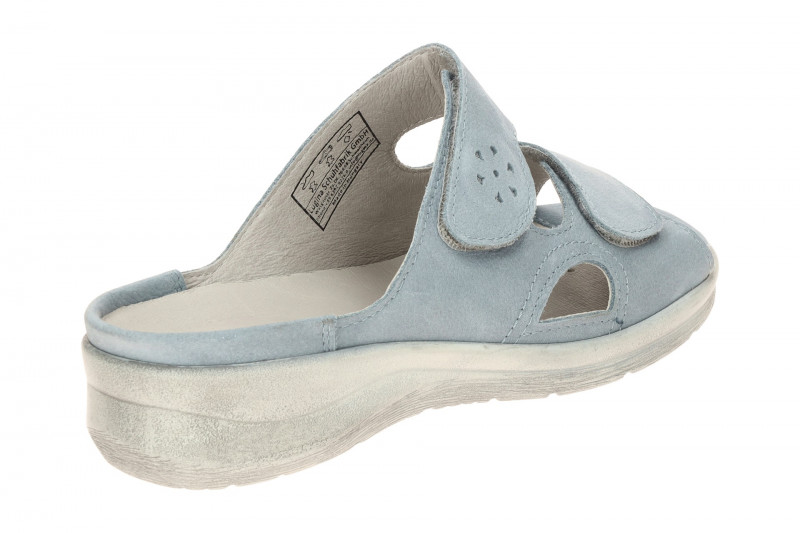 Waldläufer Merle Pantolette hellblau Glitzer 811503