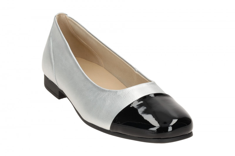 Gabor Schuhe Ballerina silber grau metallic 51.351.61
