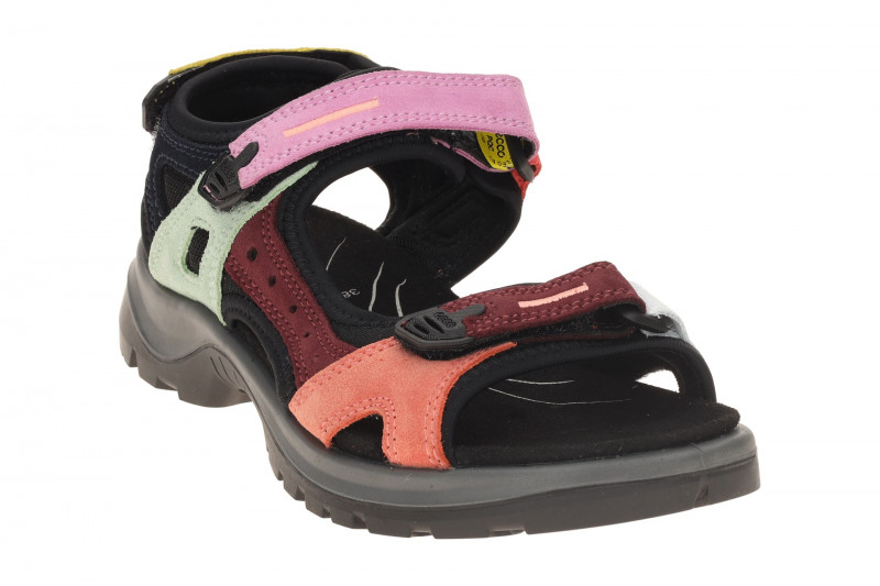 Ecco Offroad Damen Sandale schwarz bunt 069563