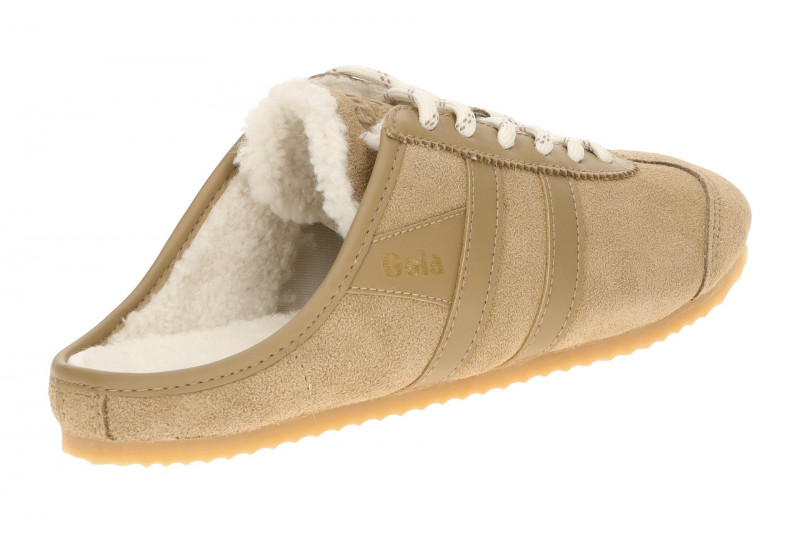 Gola Cleora Damen Pantoletten Mule beige Warmfutter CLB927