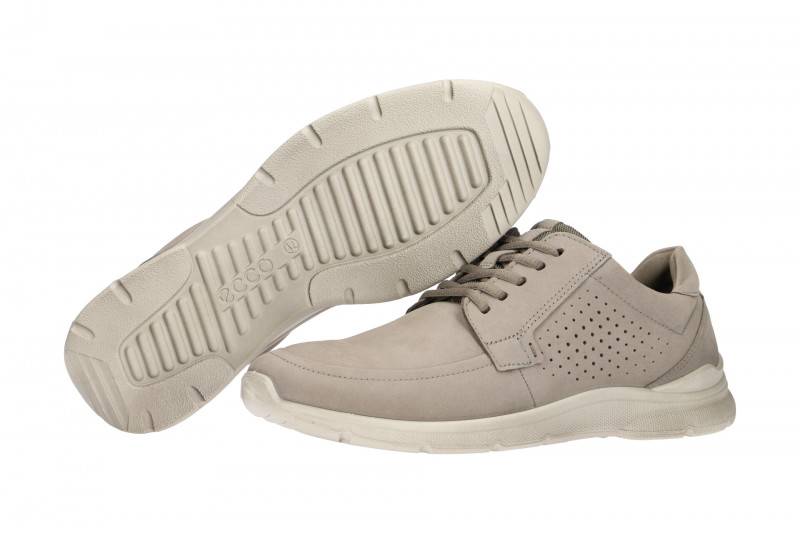 Ecco Irving Herren Schnür Schuhe grau