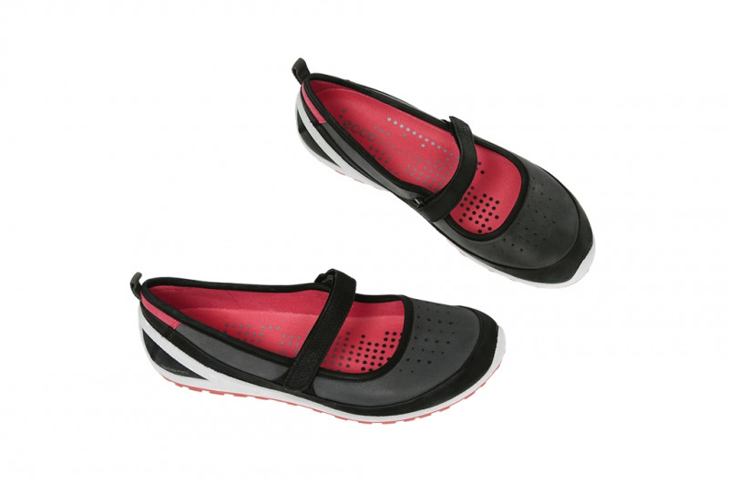 Ecco Biom Lite 1.2 Ballerina - schwarz grau - Mary Jane
