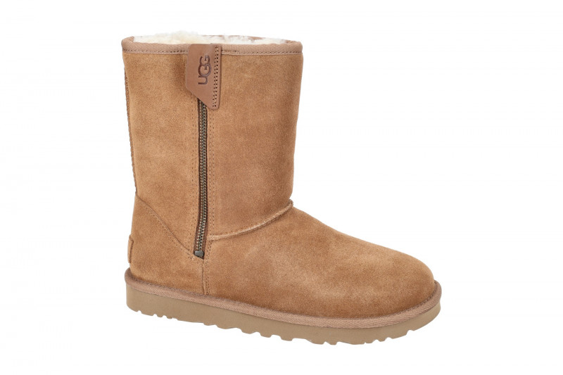 UGG Classic Short Bailey Zip Stiefel braun chestnut 1144043
