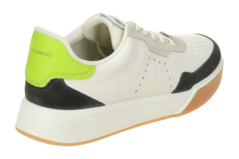 ecco Street Court Schuhe weiß dunkelgrau 539814
