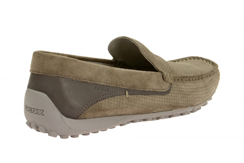Geox Mokassin Snake Schuhe beige perforiert U7207G