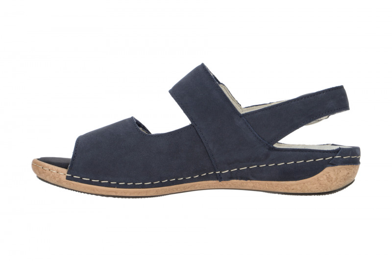 Waldläufer Heliett Sandale blau Nubuck 342002