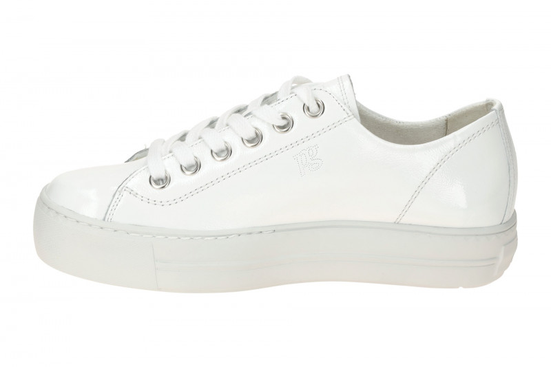 Paul Green Plateau Sneaker Schuhe weiß Lack 4790