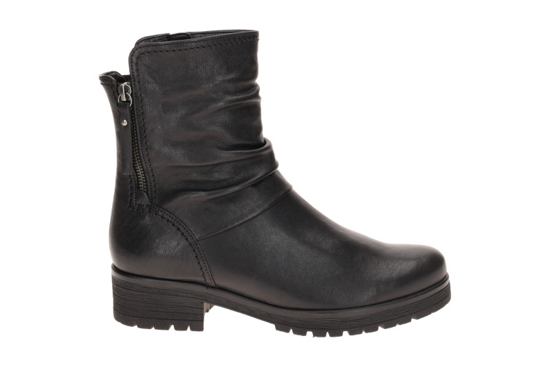 Gabor Fashion Stiefelette schwarz Biker Stil 8028.01.001