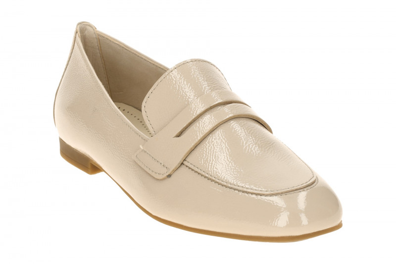 Gabor Schuhe Slipper beige Lack 85.213.92