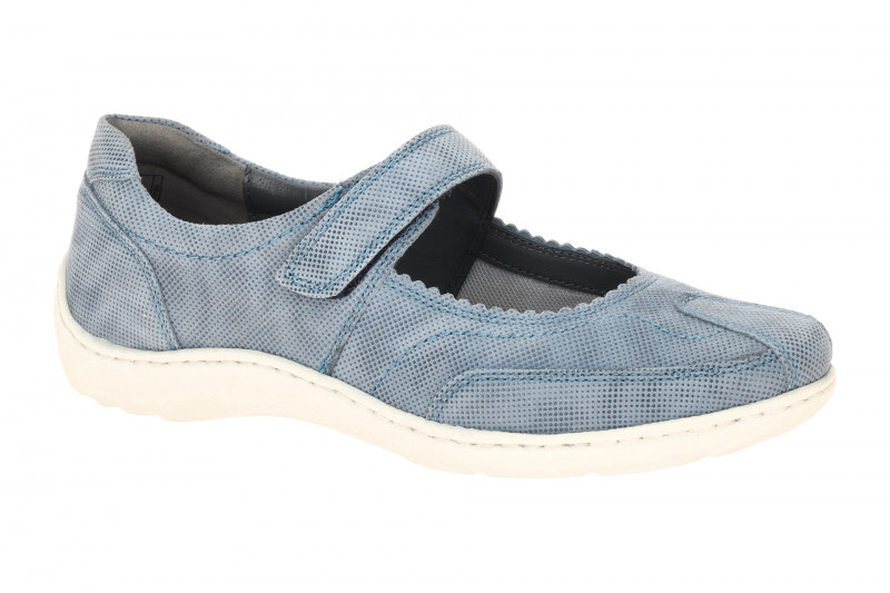 Waldläufer Henni Mary-Jane Schuhe blau sky H-Weite Punkte 496302