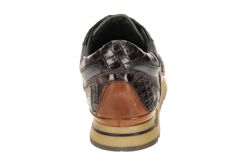 Galizio Torresi Schuhe blau braun Kroko 415128A