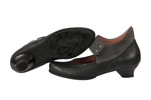 Think Schee Schuhe schwarz grau