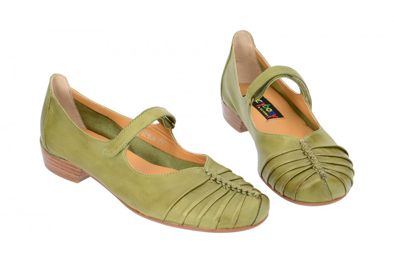 Everybody Riemchen Pumps grün