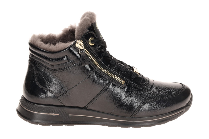 ARA Osaka Winter Schuhe Sneaker schwarz Lammfell 12-24808