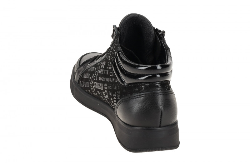 ARA Rom Schuhe Sneaker schwarz Glattleder 12-44499