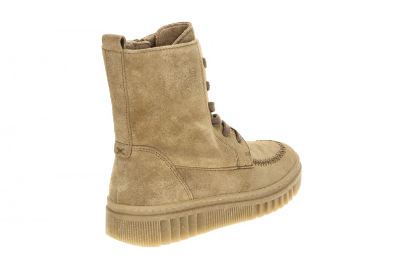 Gabor Stiefel beige Lace Up Boots Velour 8008.04.004