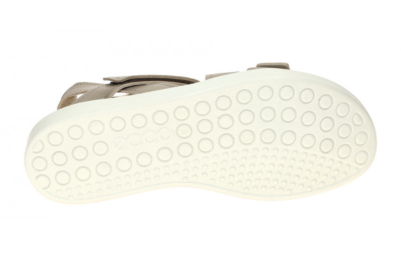 Ecco Soft Sandalen grau metallic Kreuzriemen 238813